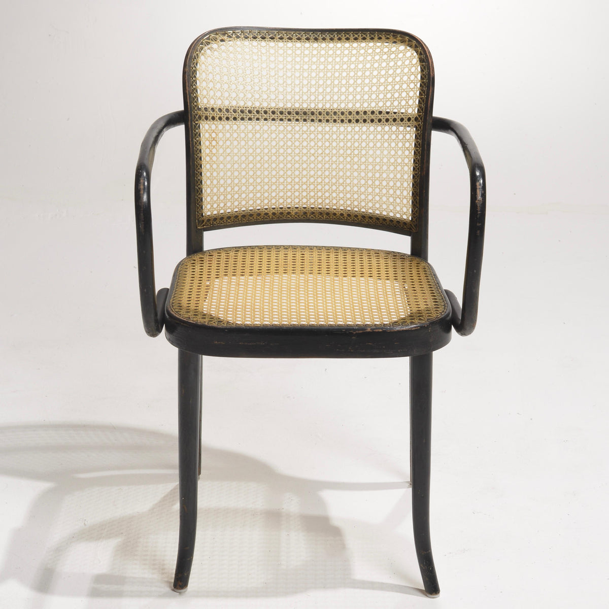 Josef Hoffmann Prague Model 811 black bentwood chair detail 2