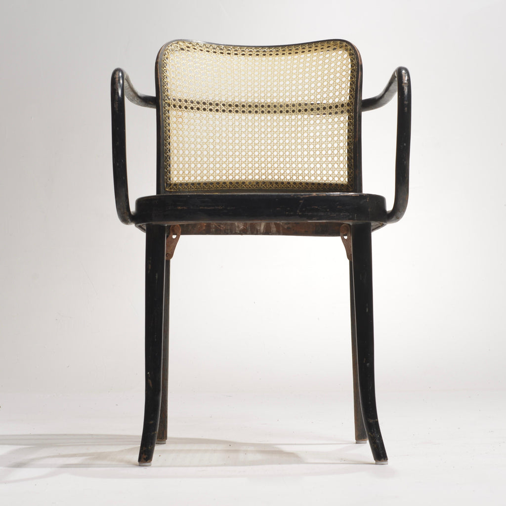 Josef Hoffmann Prague Model 811 black bentwood chair detail 9