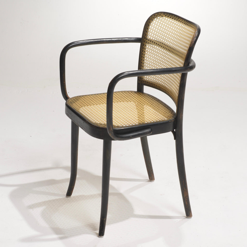 Josef Hoffmann Prague Model 811 black bentwood chair detail 7