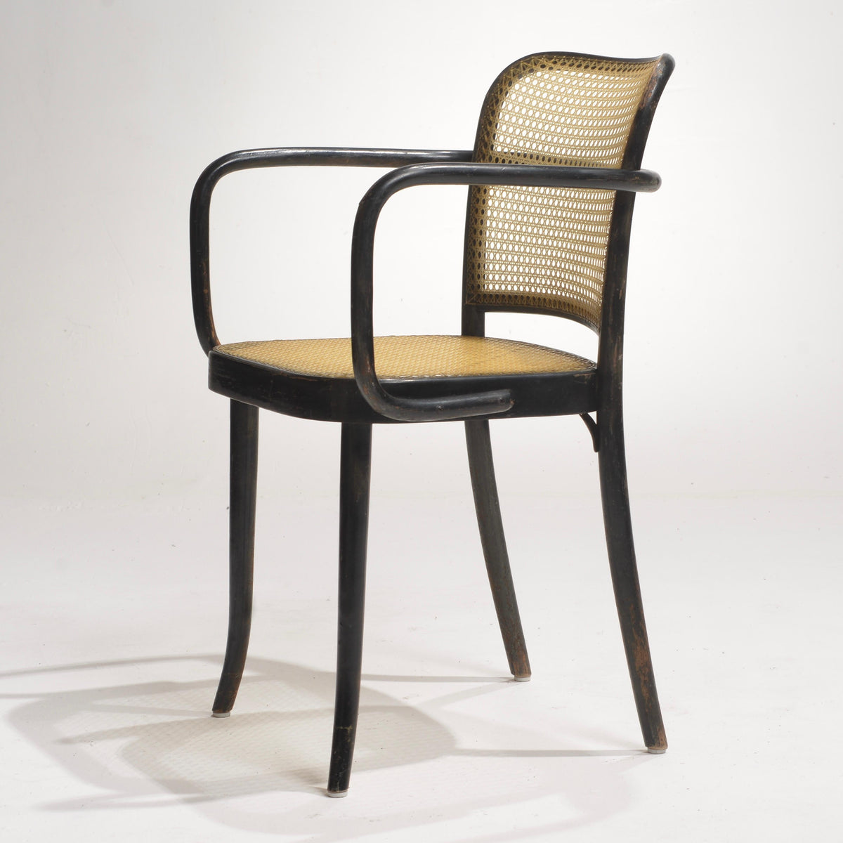 Josef Hoffmann Prague Model 811 black bentwood chair detail 6