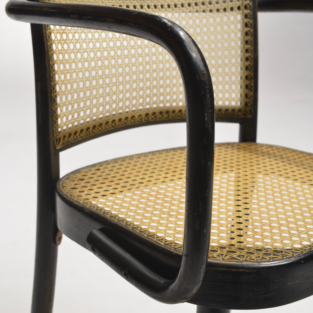 Josef Hoffmann Prague Model 811 black bentwood chair detail 12