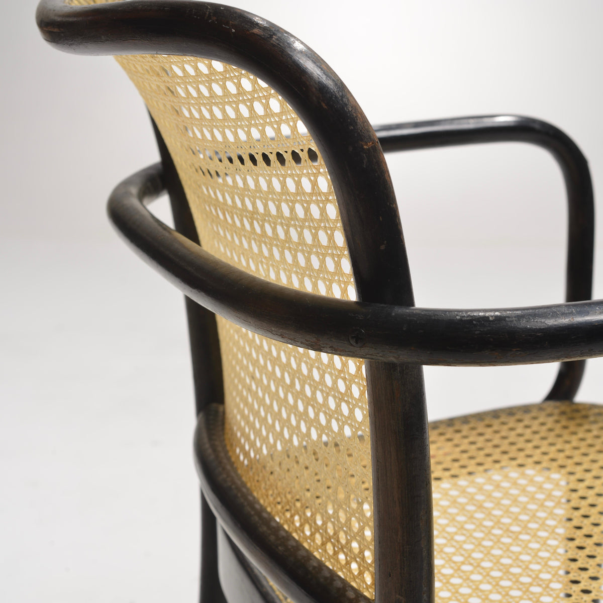 Josef Hoffmann Prague Model 811 black bentwood chair detail 16
