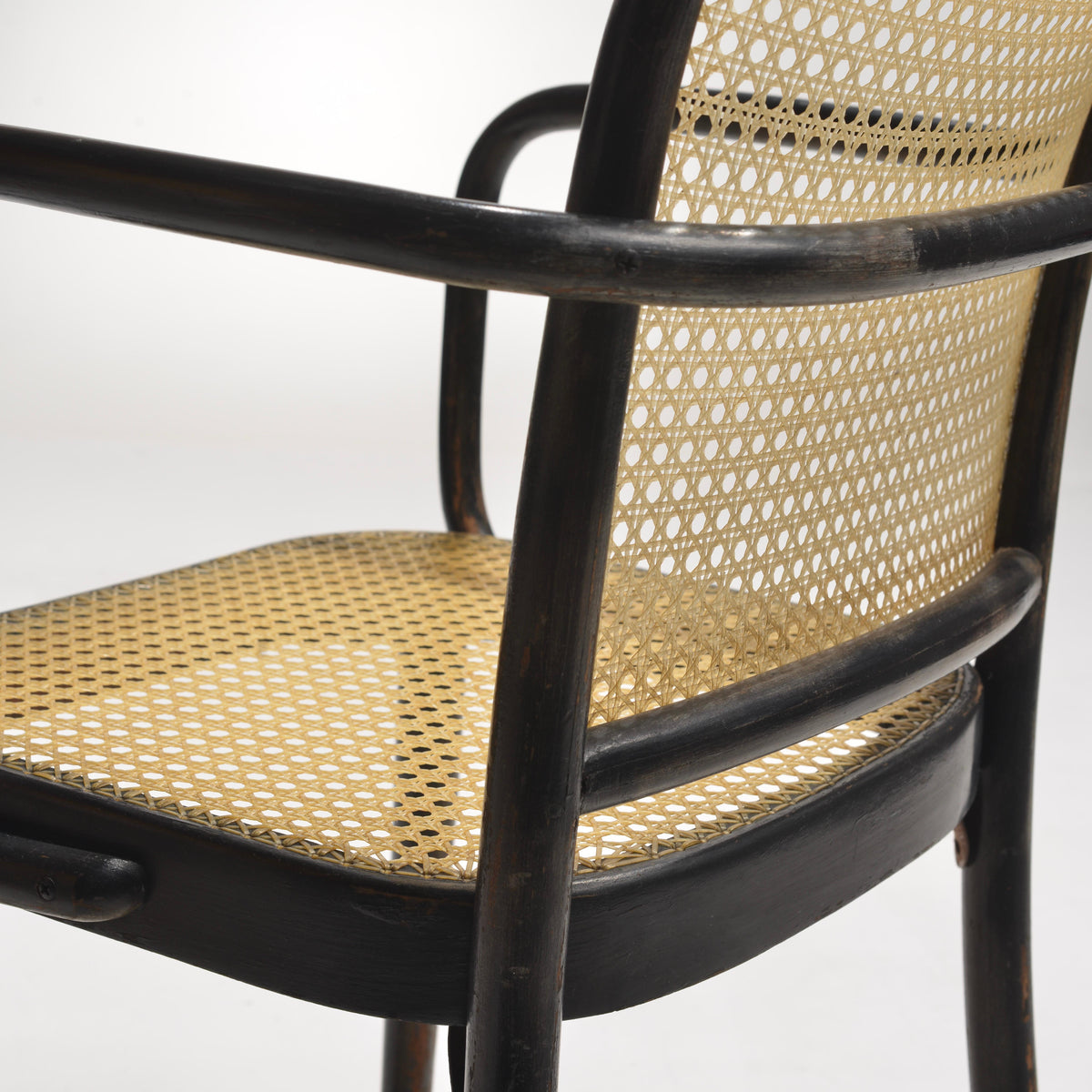 Josef Hoffmann Prague Model 811 black bentwood chair detail 15