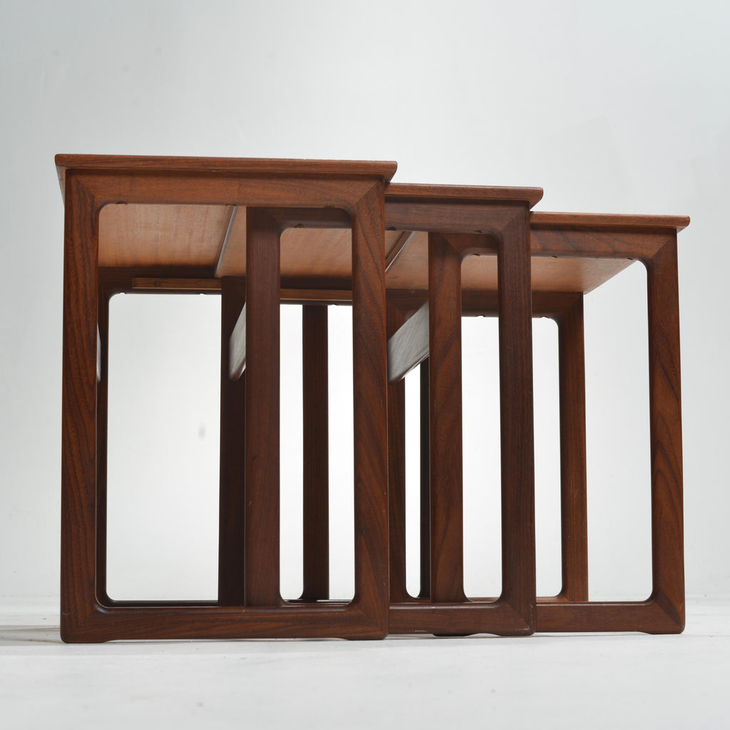 Kurt Østervig Danish teak nesting tables detail 6