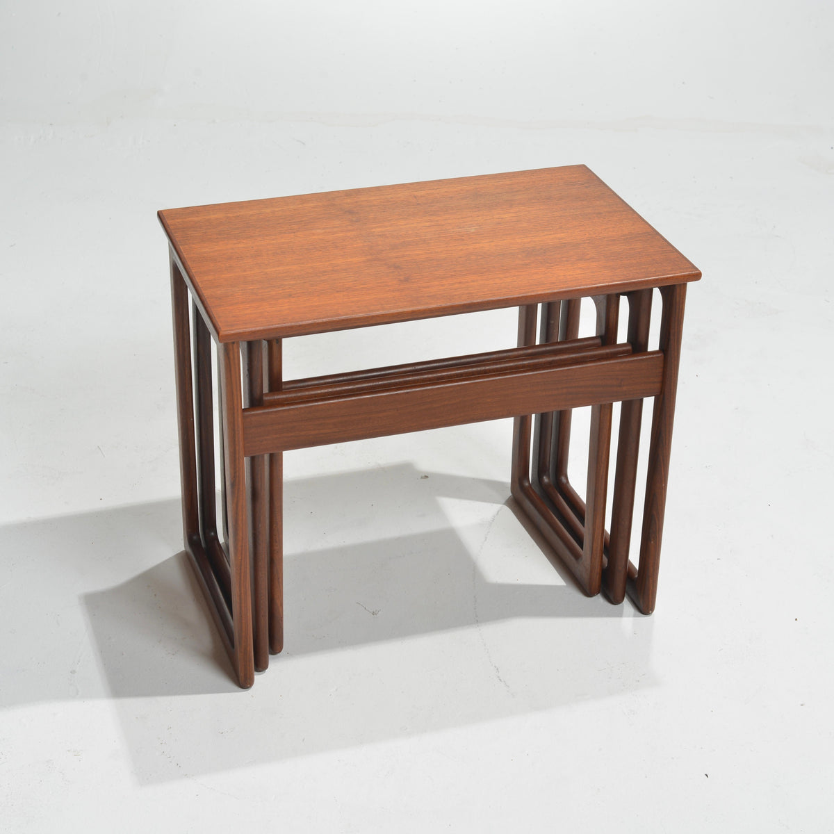 Kurt Østervig Danish teak nesting tables detail 3