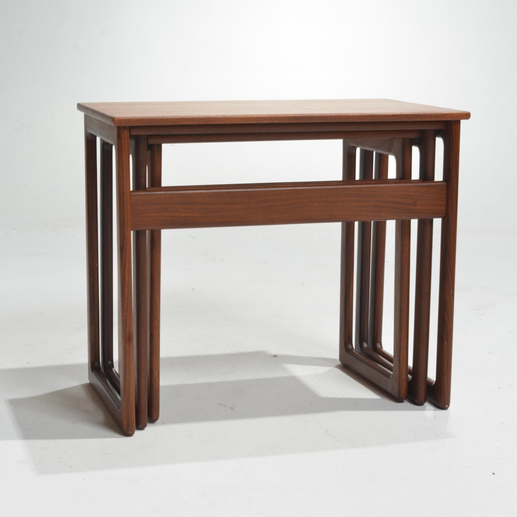 Kurt Østervig Danish teak nesting tables detail 5