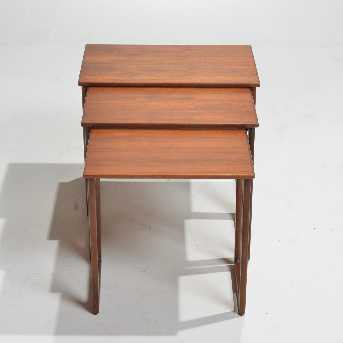 Kurt Østervig Danish teak nesting tables detail 9