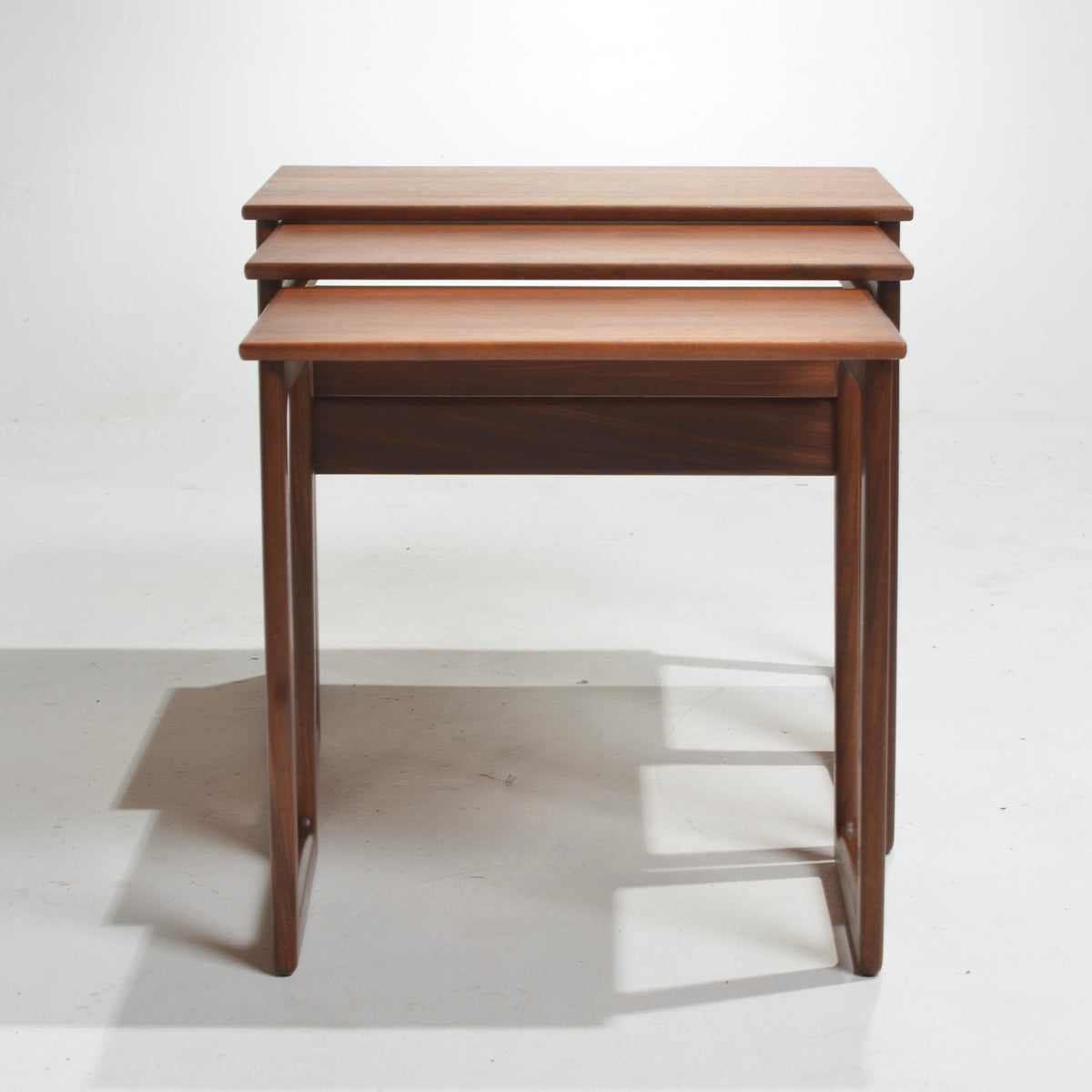 Kurt Østervig Danish teak nesting tables detail 8