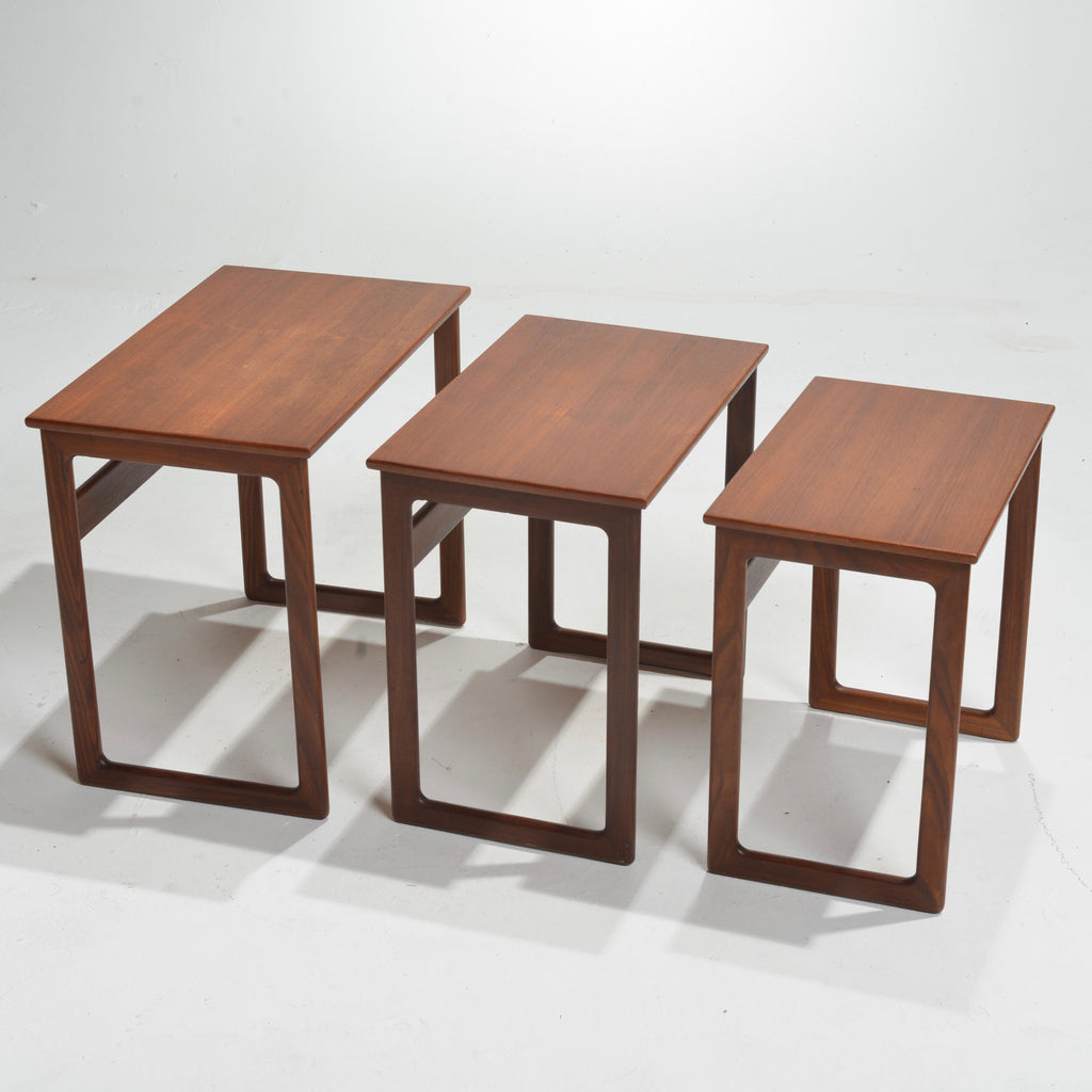 Kurt Østervig Danish teak nesting tables detail 13