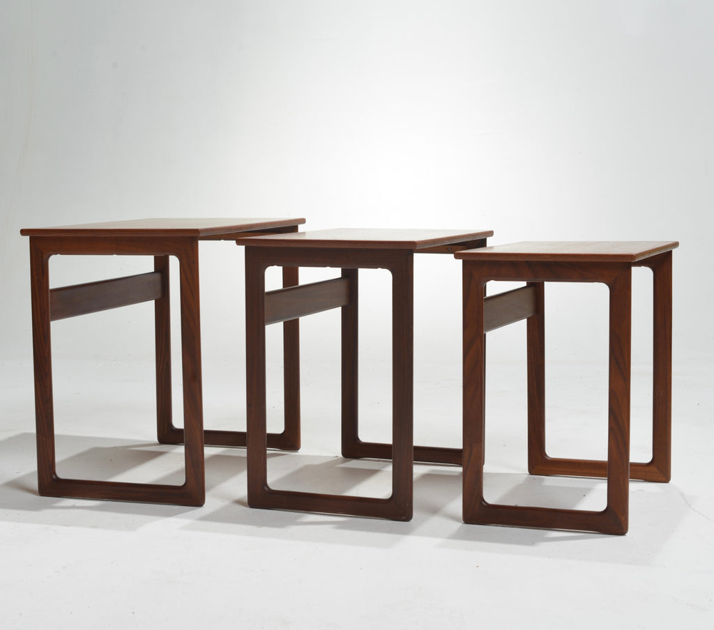 Kurt Østervig Danish teak nesting tables detail 14