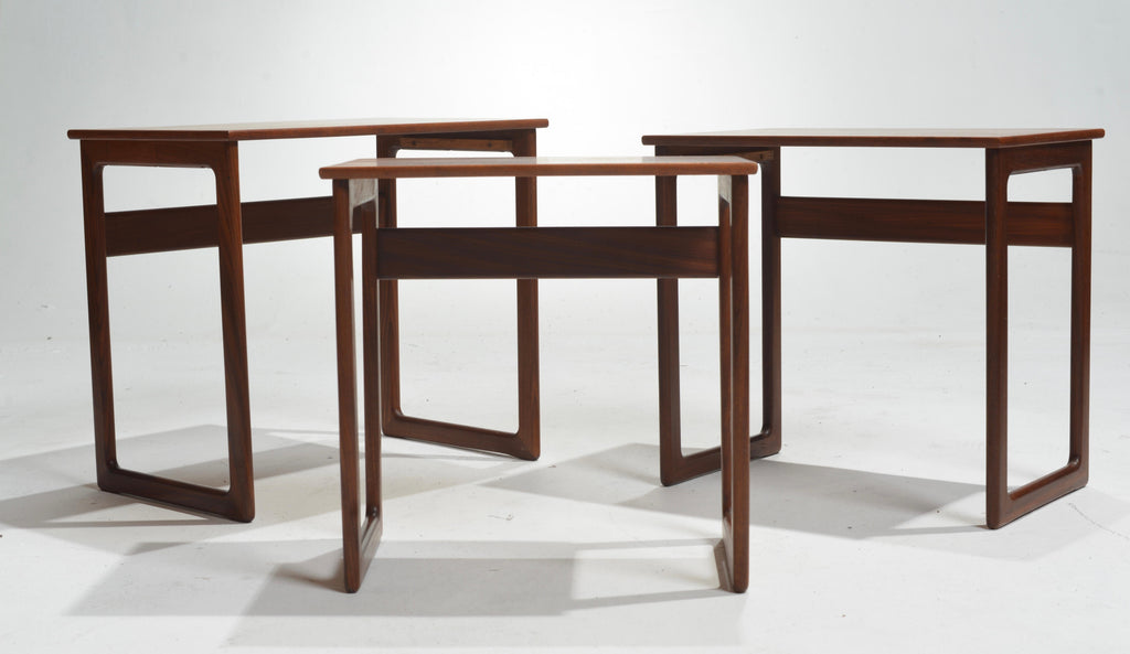 Kurt Østervig Danish teak nesting tables detail 18