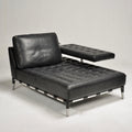 Philippe Starck Privé leather chaise longue for Cassina detail 2