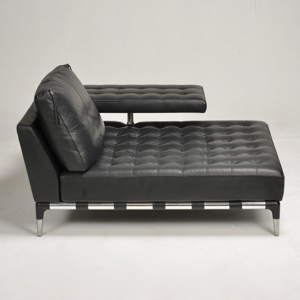 Philippe Starck Privé leather chaise longue for Cassina detail 7
