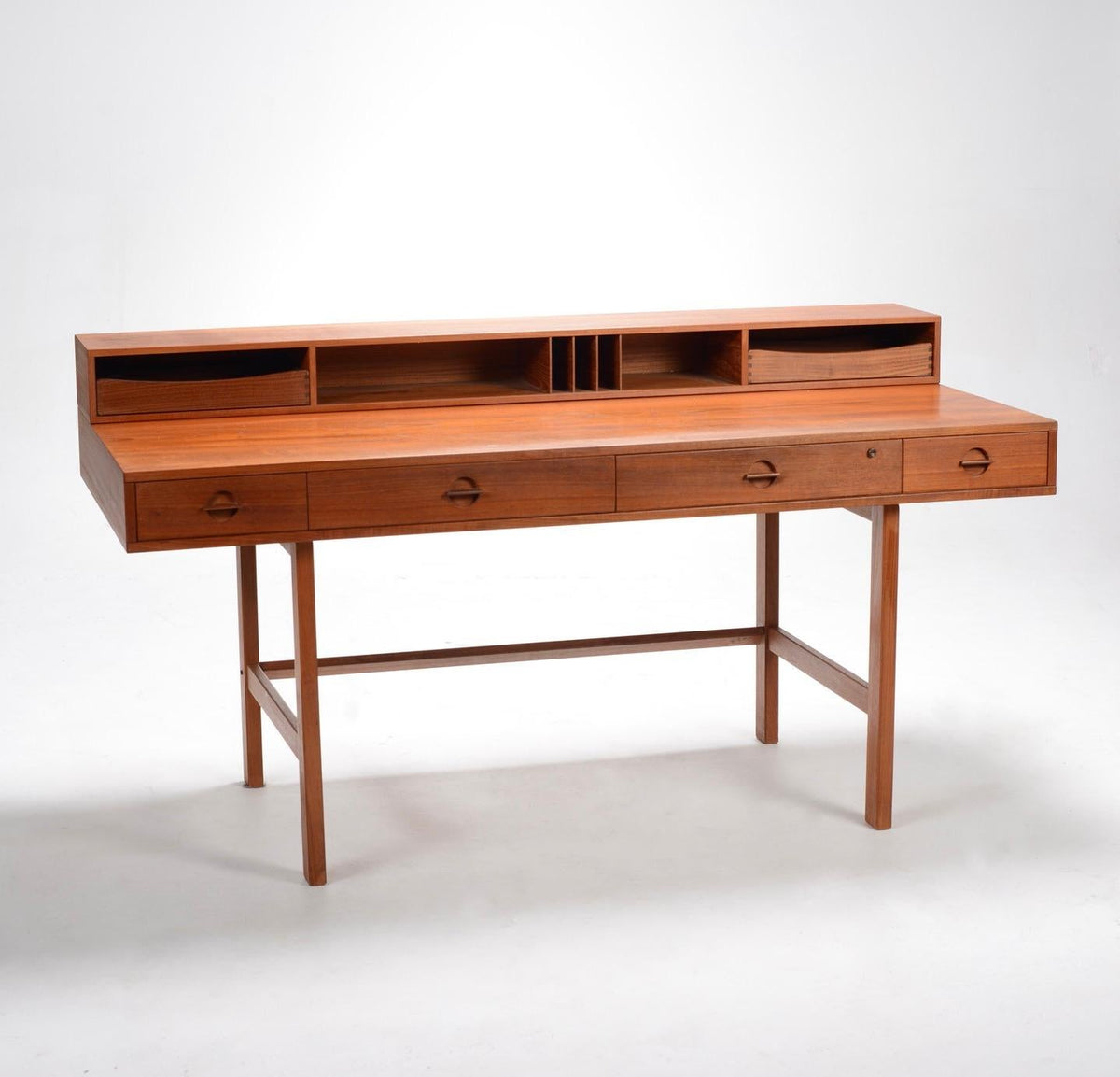 Peter Løvig Nielsen flip-top teak desk detail 2