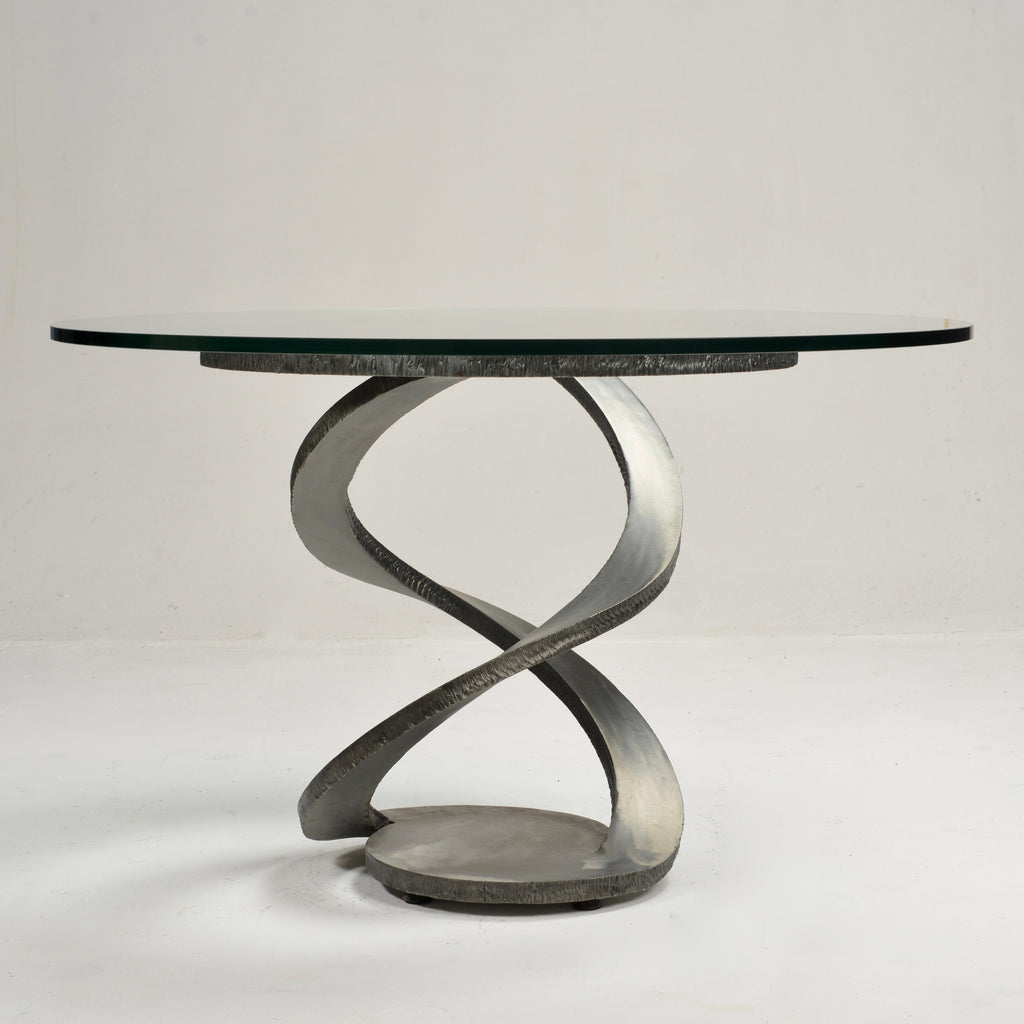 Maurice Barilone Roche Bobois Iron Flower dining table detail 3