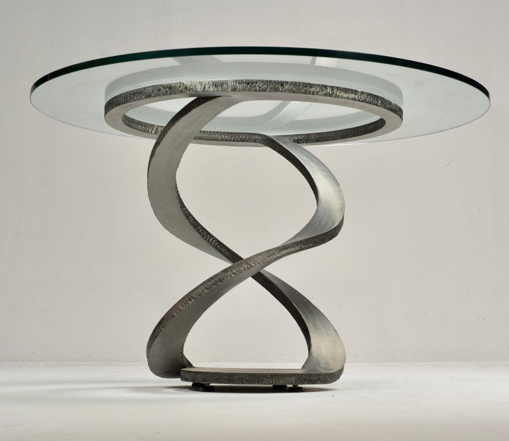 Maurice Barilone Roche Bobois Iron Flower dining table detail 5