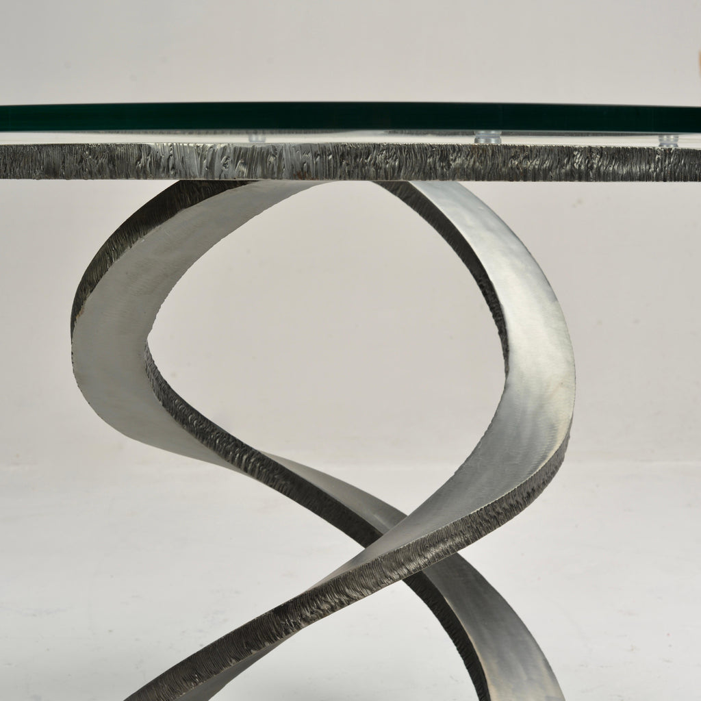 Maurice Barilone Roche Bobois Iron Flower dining table detail 4