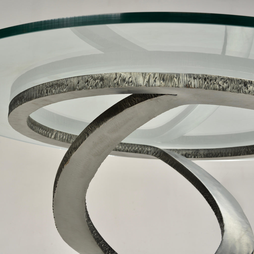Maurice Barilone Roche Bobois Iron Flower dining table detail 6