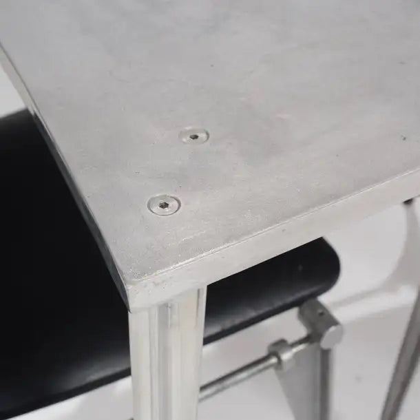 Rare Robert Josten Hand-Cast Aluminum Table
