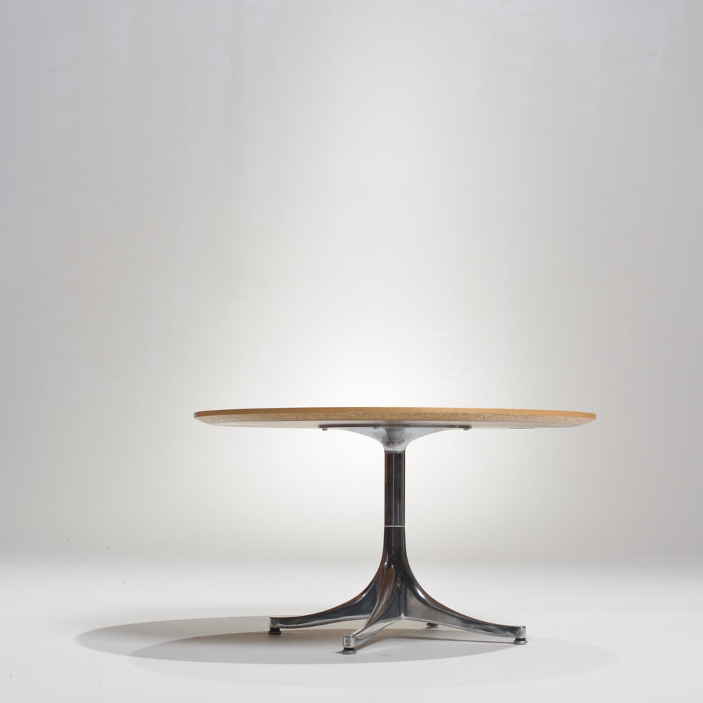 George Nelson Herman Miller white pedestal coffee table detail 3