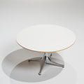 George Nelson Herman Miller white pedestal coffee table detail 5