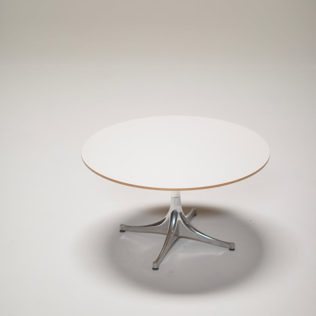 George Nelson Herman Miller white pedestal coffee table detail 6