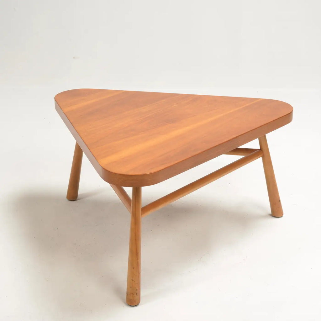 Robsjohn-Gibbings for Widdicomb Walnut Triangular Coffee Table
