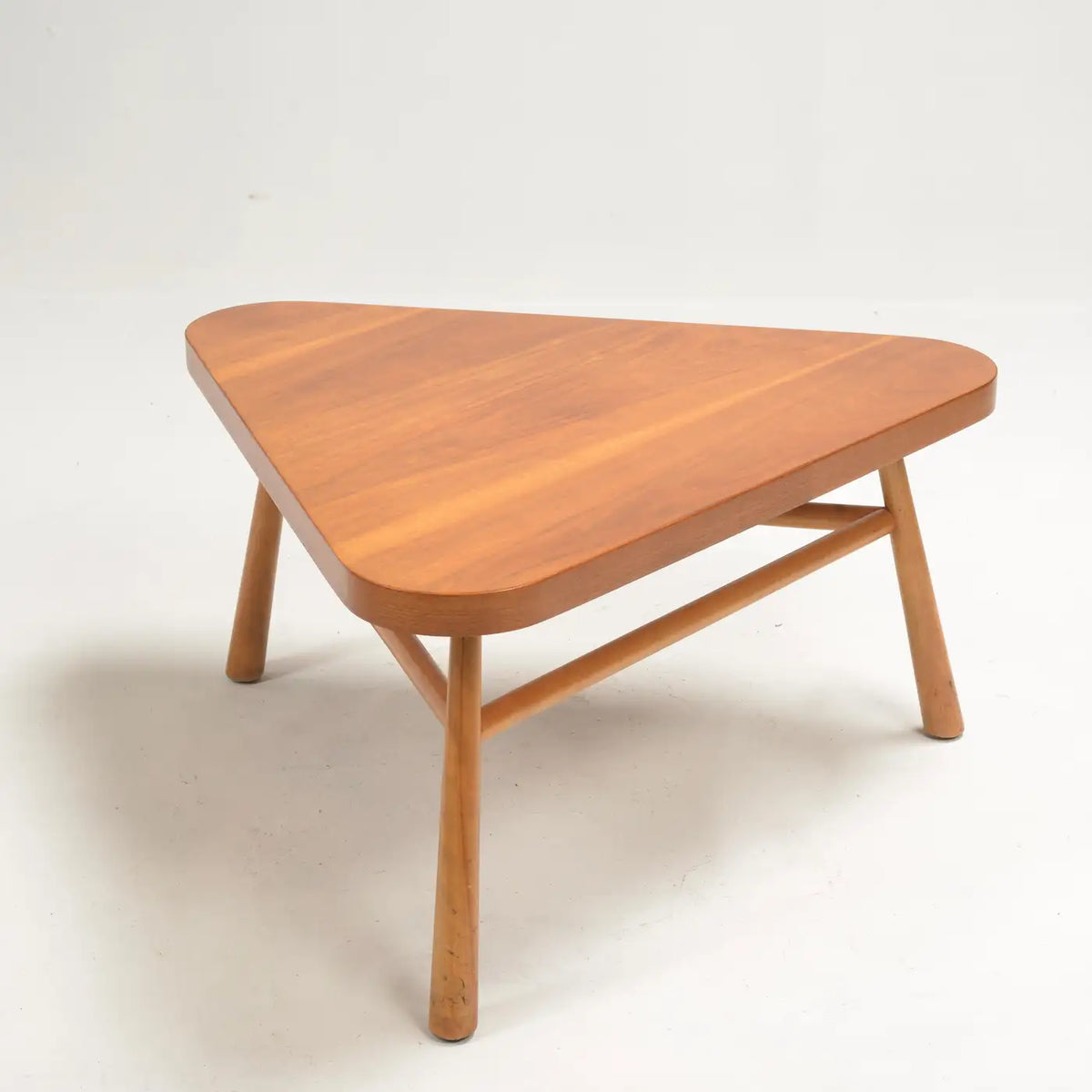 Robsjohn-Gibbings for Widdicomb Walnut Triangular Coffee Table
