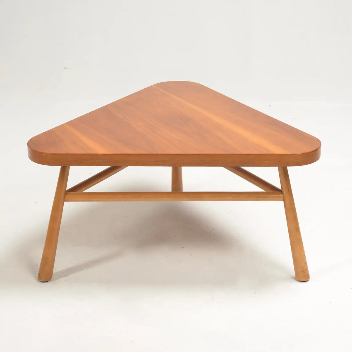 Robsjohn-Gibbings for Widdicomb Walnut Triangular Coffee Table