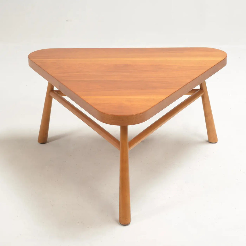 Robsjohn-Gibbings for Widdicomb Walnut Triangular Coffee Table