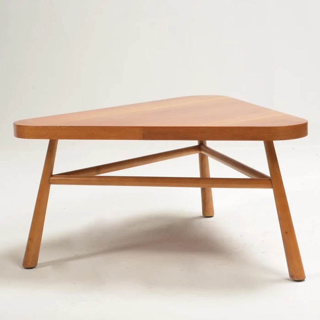 Robsjohn-Gibbings for Widdicomb Walnut Triangular Coffee Table