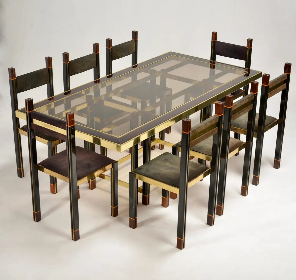 Italian Dining Suite by Paolo Barracchia for Roman Deco, 1978