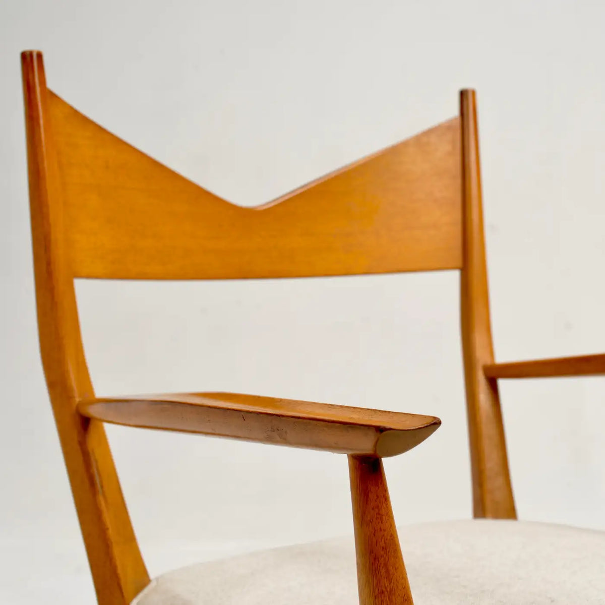 Paul McCobb Sculpted Mahogany Bow-Tie Dining Chair