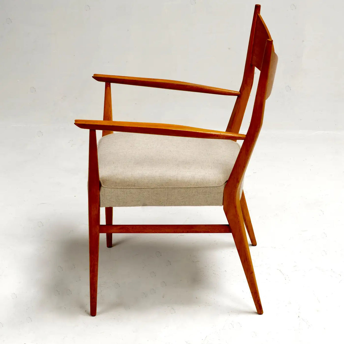 Paul McCobb Sculpted Mahogany Bow-Tie Dining Chair