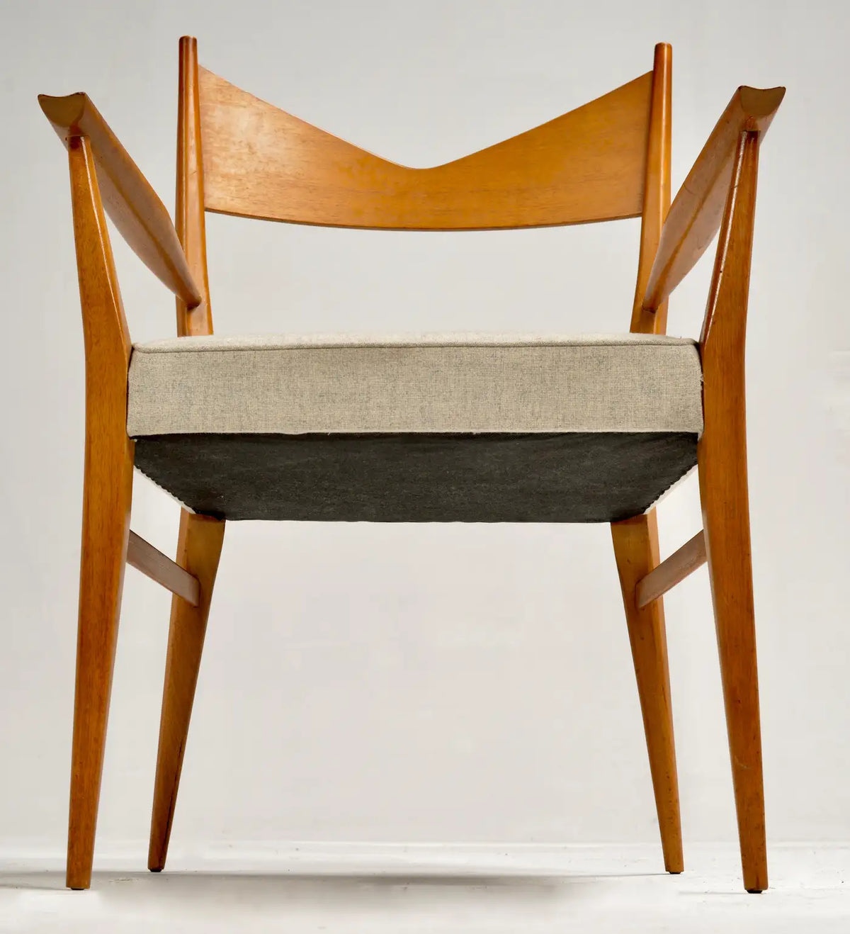 Paul McCobb Sculpted Mahogany Bow-Tie Dining Chair