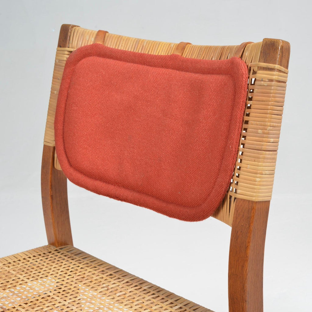 Erik Wørts Danish oak and woven cane dining chair, 1960s - view 8