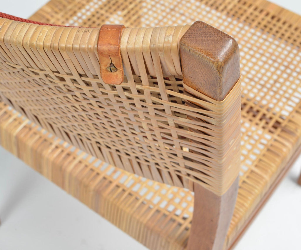 Erik Wørts Danish oak and woven cane dining chair, 1960s - view 12