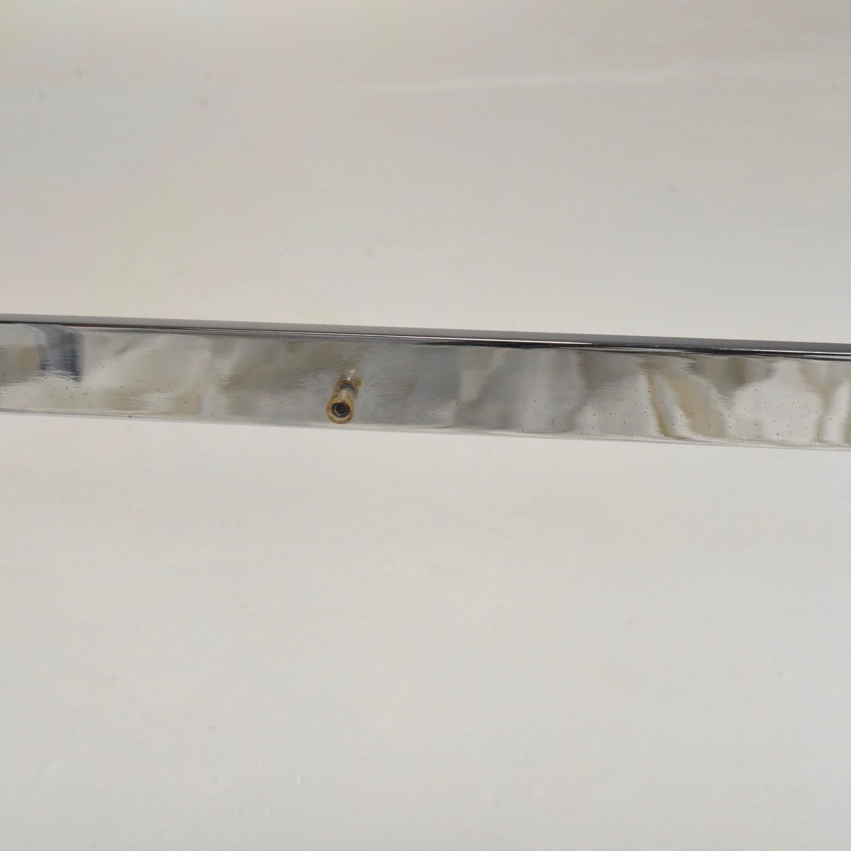 Mid-century chrome and glass coffee table detail 10