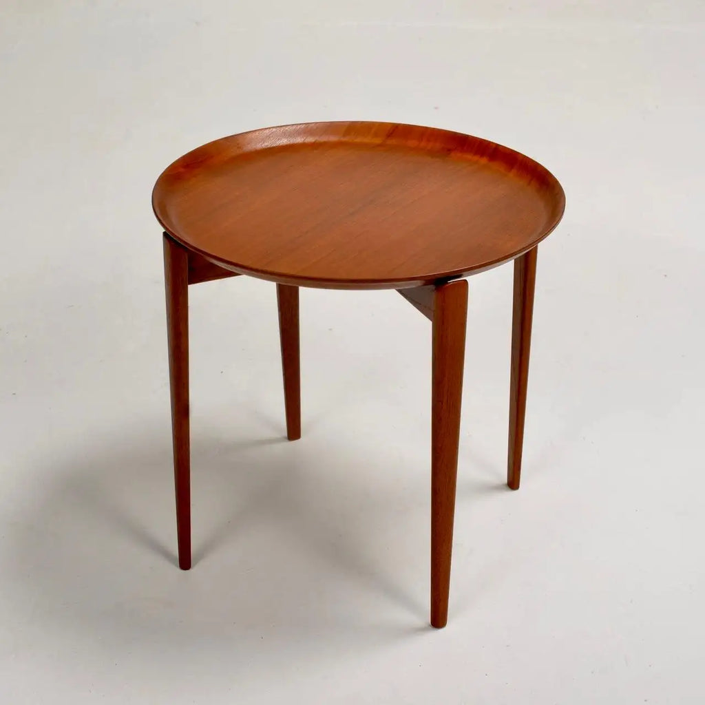 Swedish Modern Teak Tray Side Table