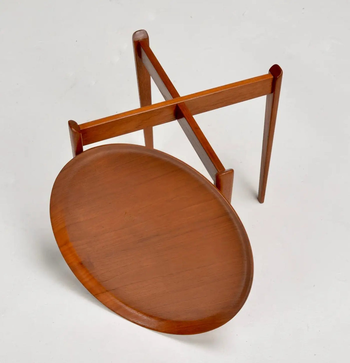 Swedish Modern Teak Tray Side Table