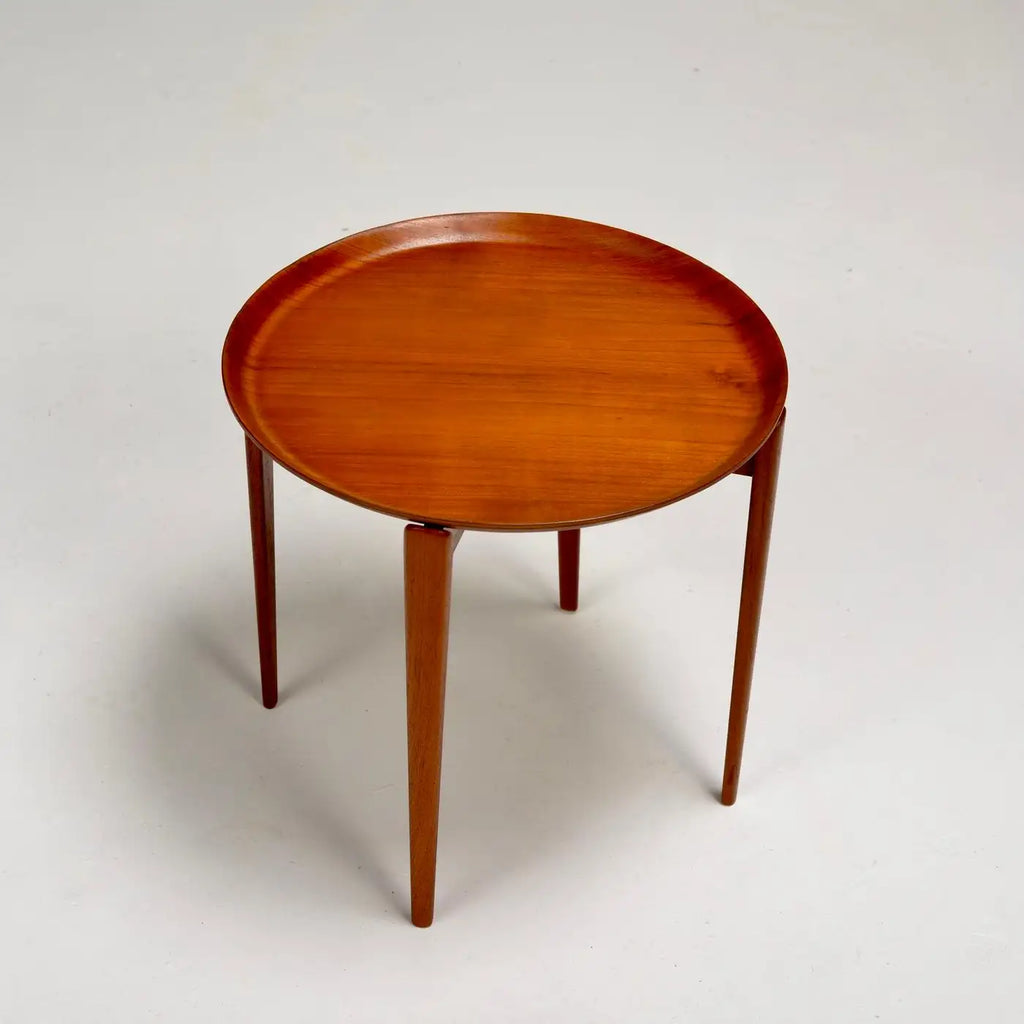 Swedish Modern Teak Tray Side Table