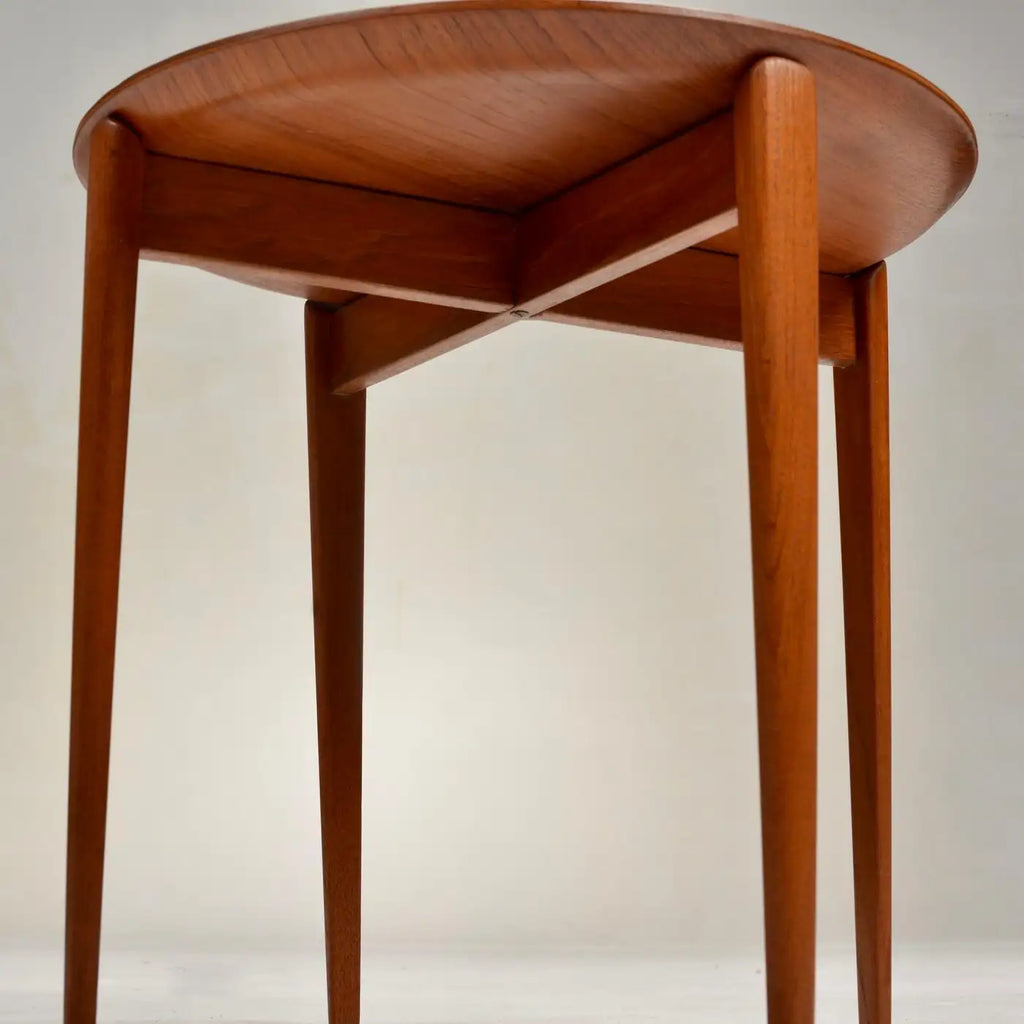 Swedish Modern Teak Tray Side Table