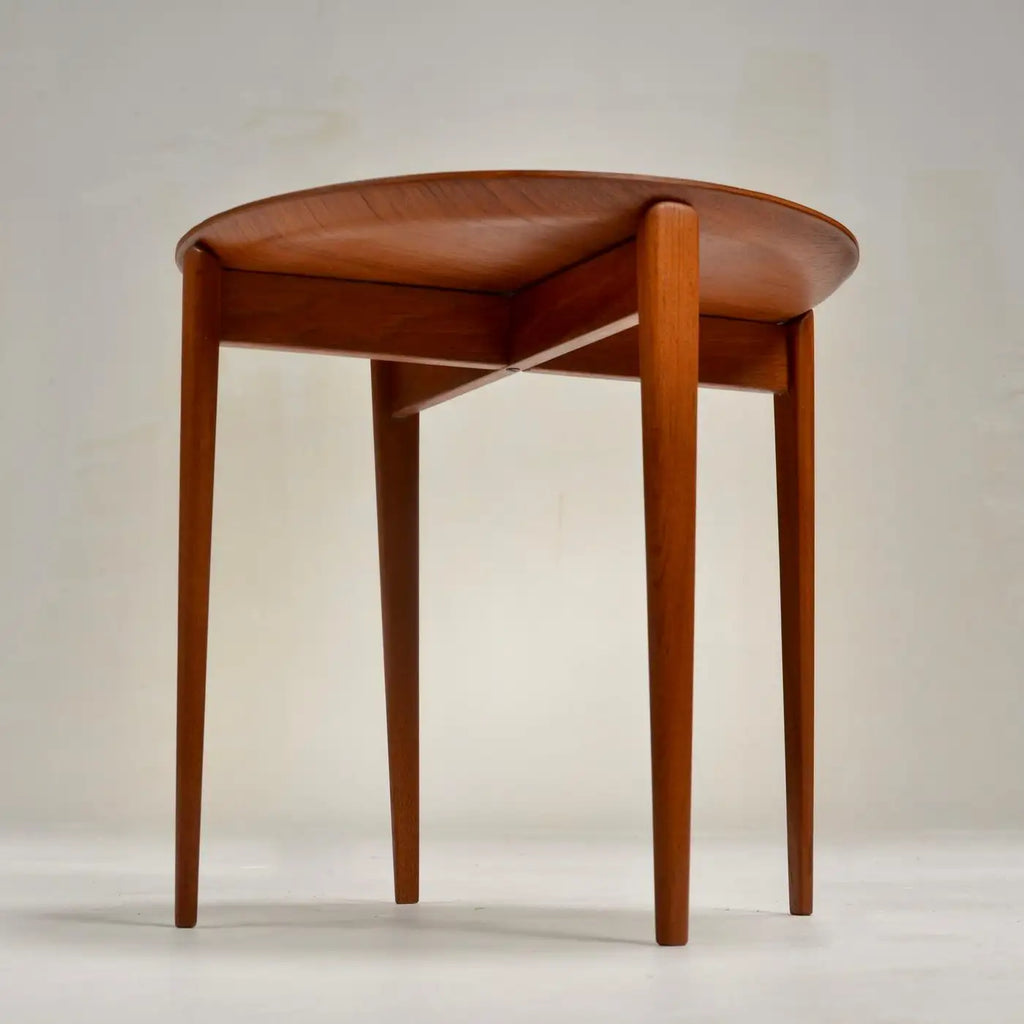 Swedish Modern Teak Tray Side Table