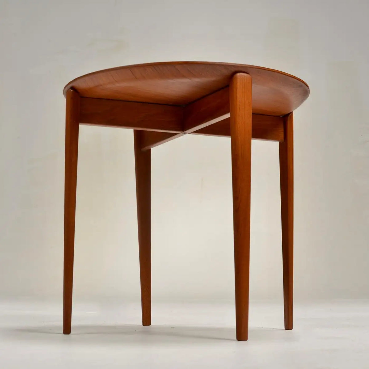 Swedish Modern Teak Tray Side Table