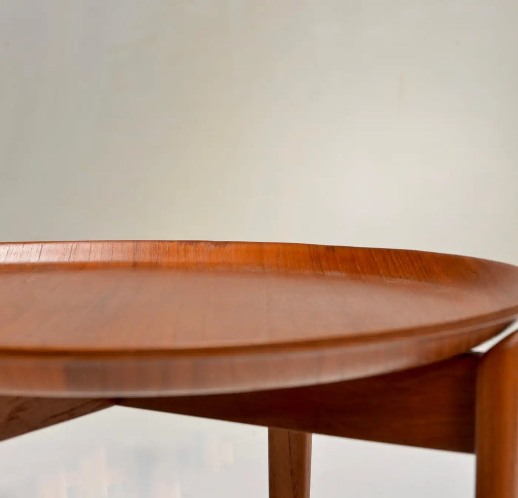 Swedish Modern Teak Tray Side Table
