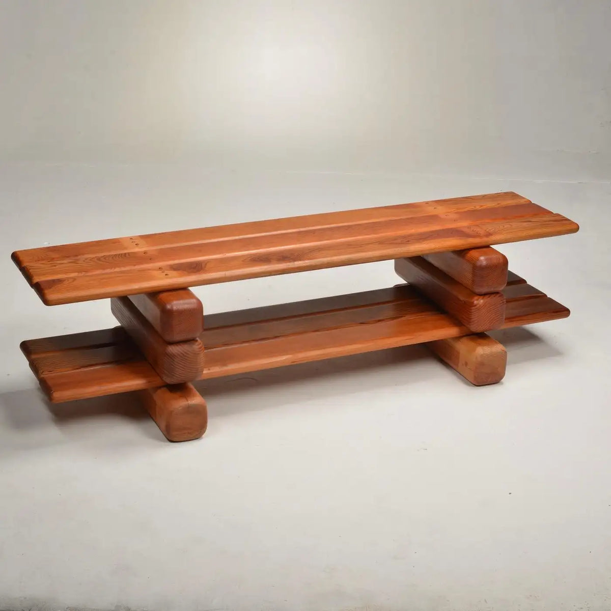 Paul Maull Sculptural Pine Shelving Bookcase