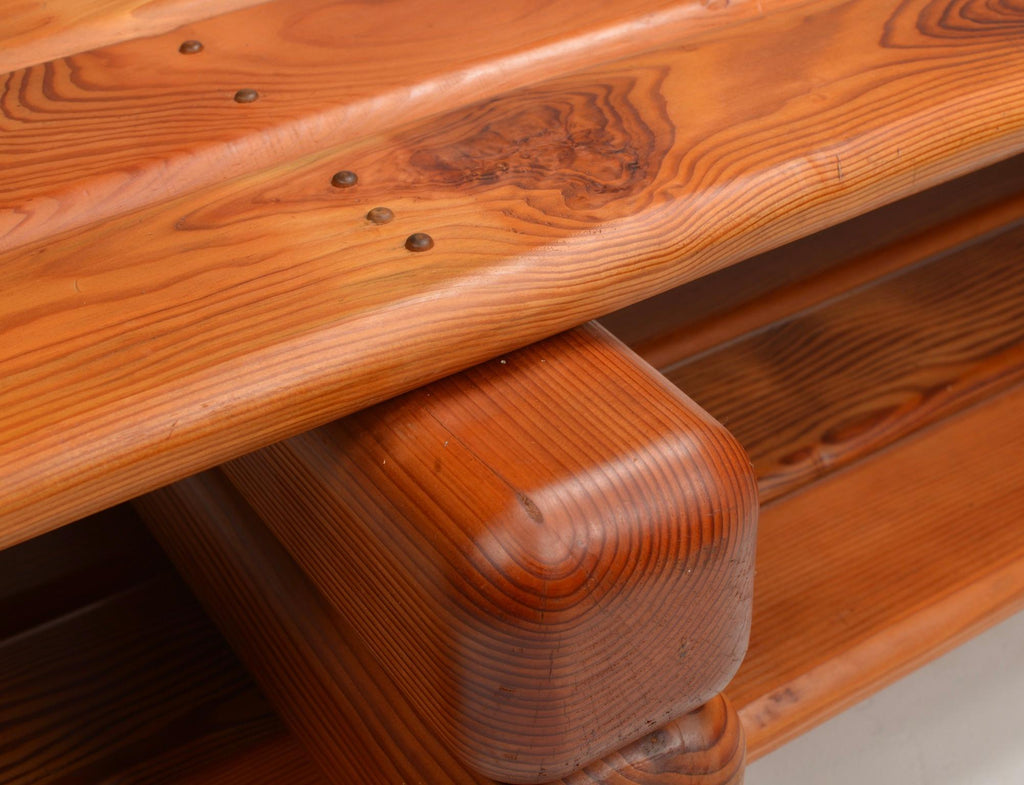 Paul Maull sculptural pine shelving detail 5