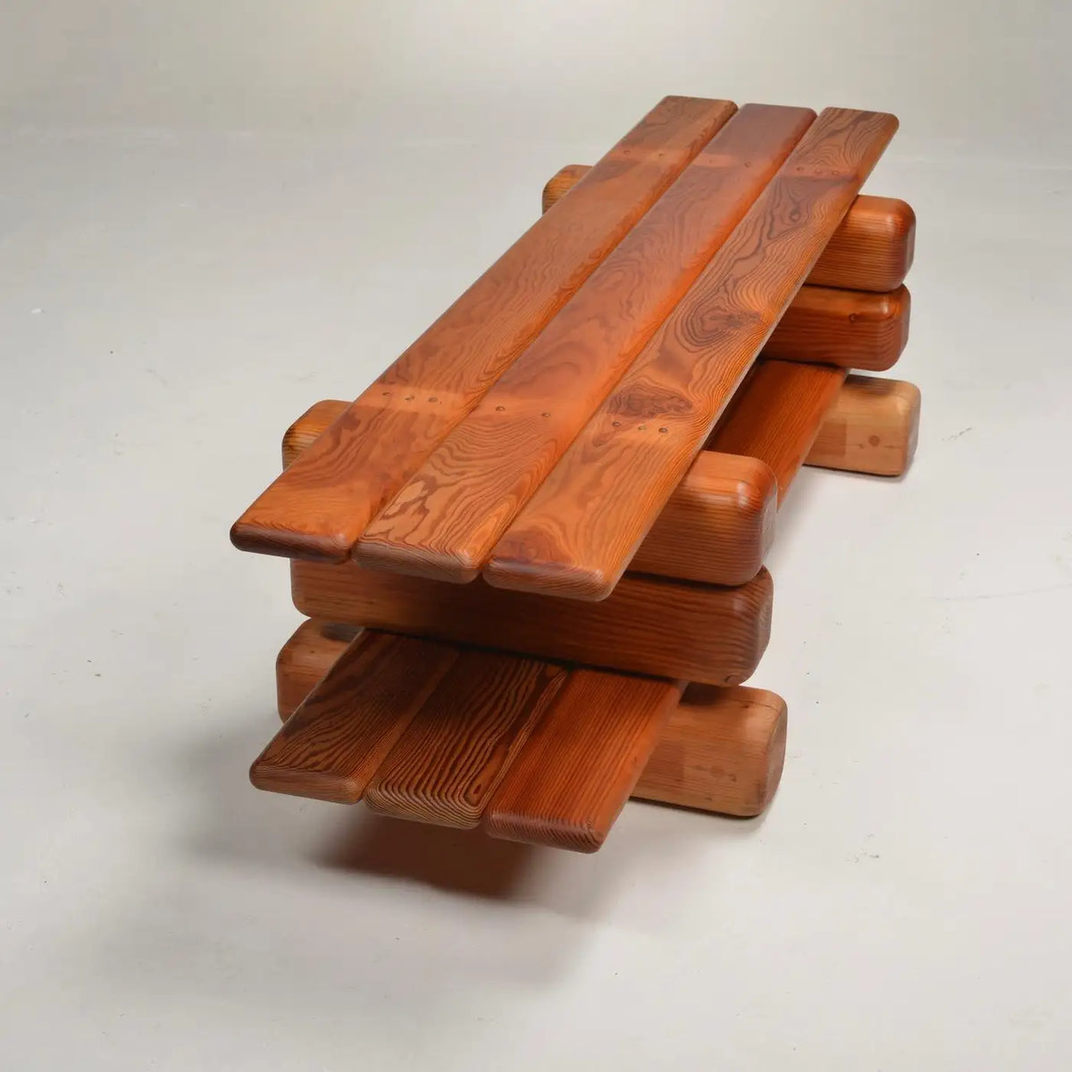 Paul Maull Sculptural Pine Shelving Bookcase