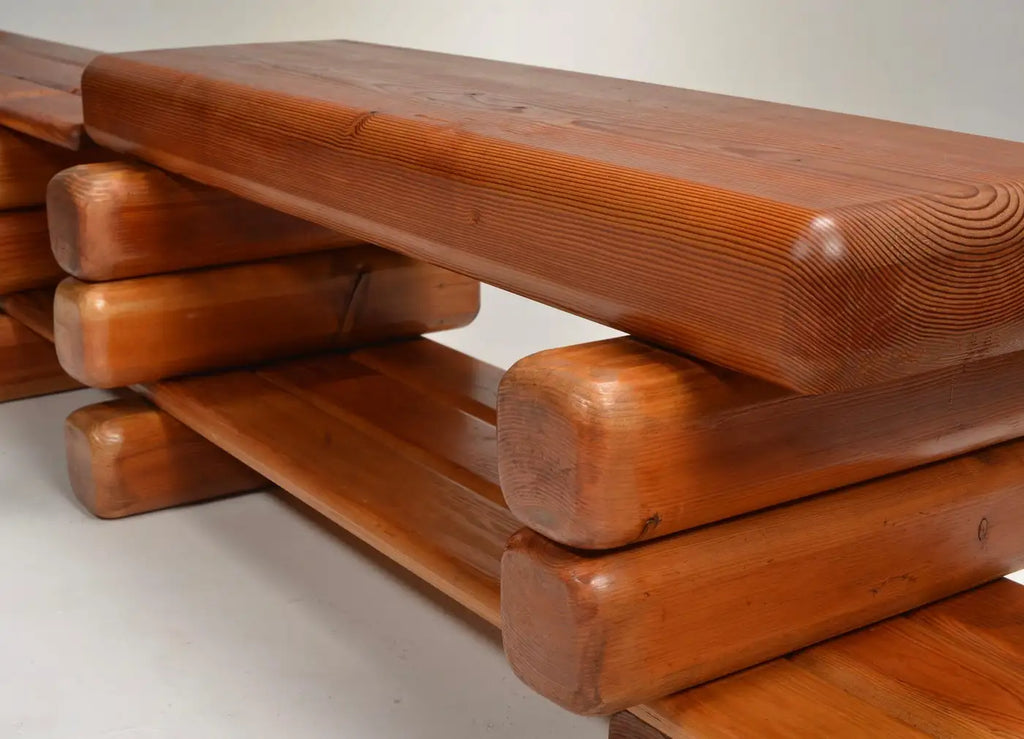 Paul Maull Sculptural Pine Shelving Bookcase