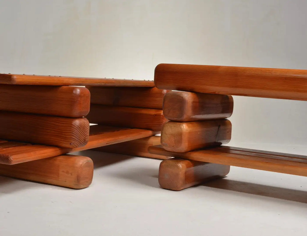 Paul Maull Sculptural Pine Shelving Bookcase
